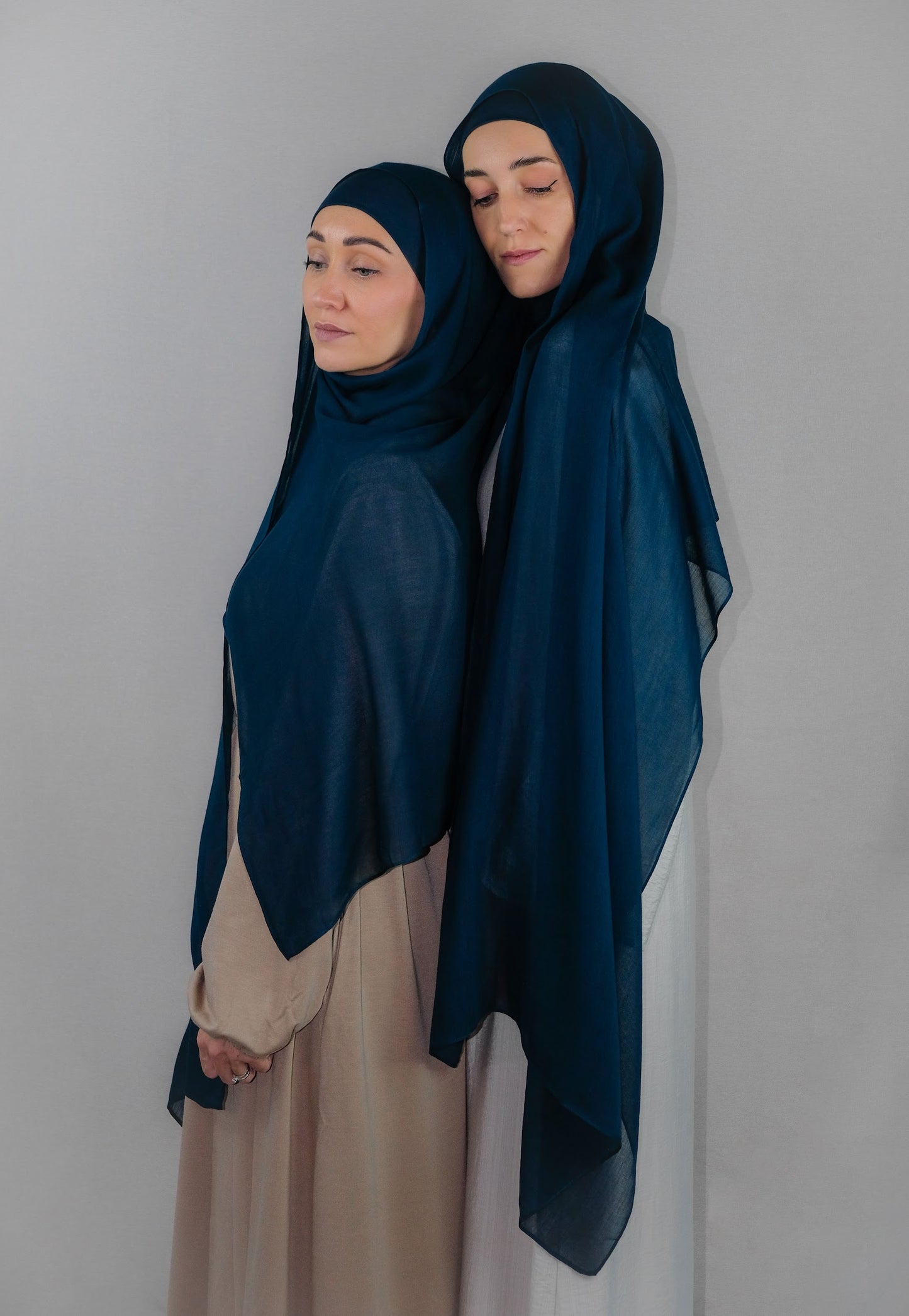 Legion Blue Modal Hijab Set | Single-Stitch