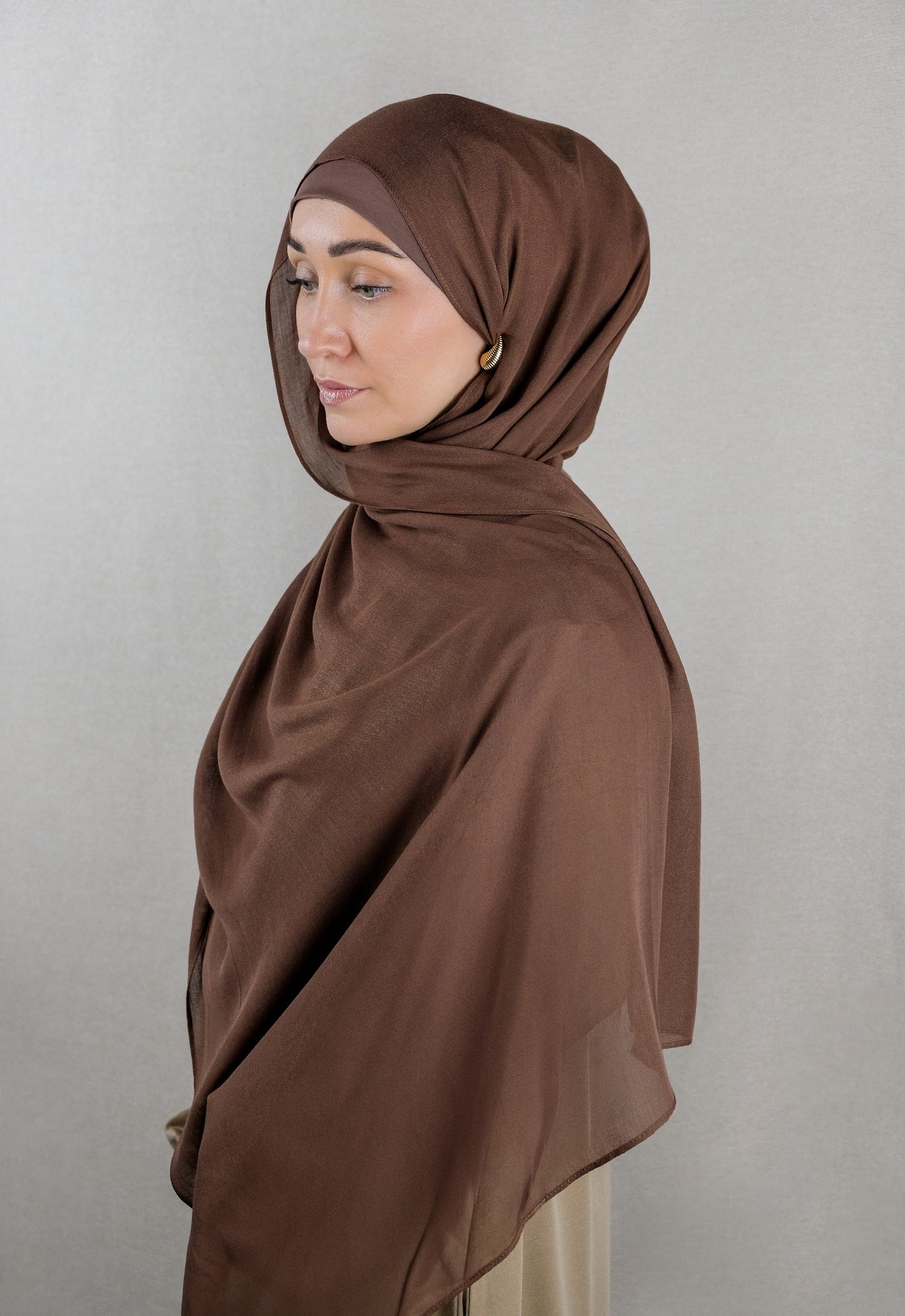 Myristica Modal Hijab Set | Single-Stitch