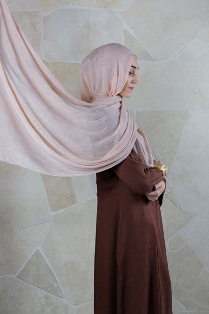 Textured Rayon Hijab – Dusty Rose