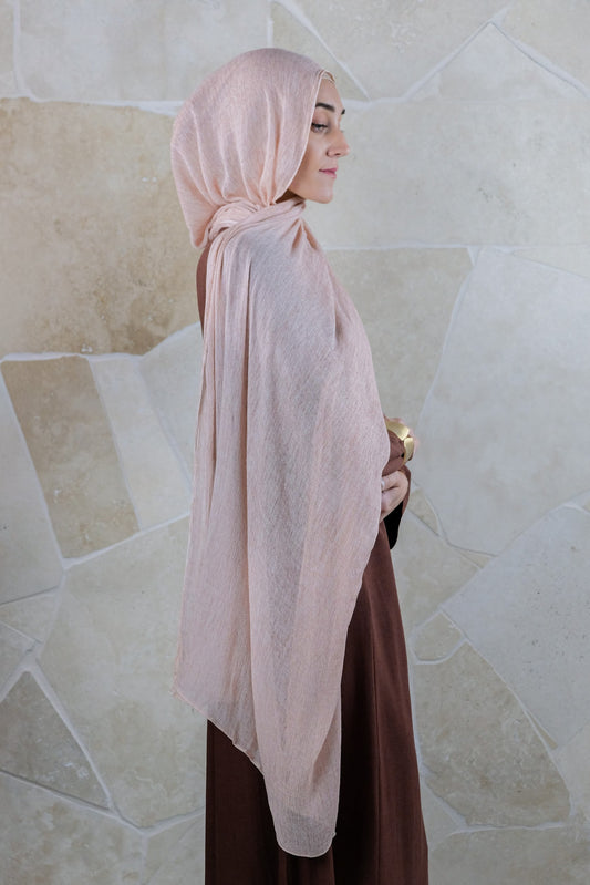 Textured Rayon Hijab – Dusty Rose