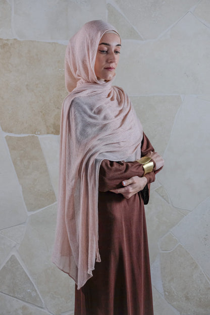 Textured Rayon Hijab – Dusty Rose